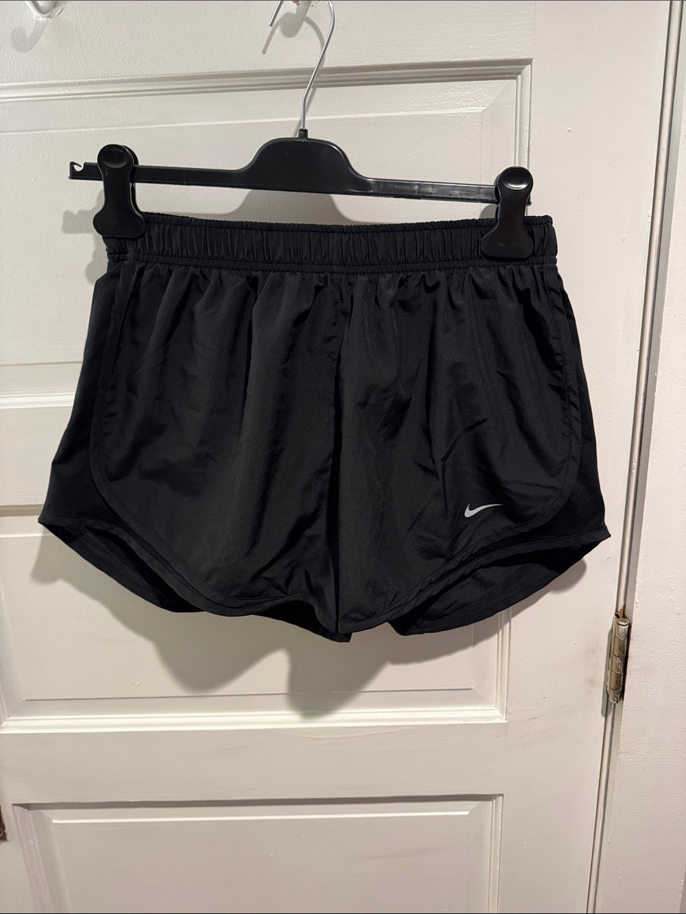 Nike Black Women’s Athletic Running Shorts with Swoosh